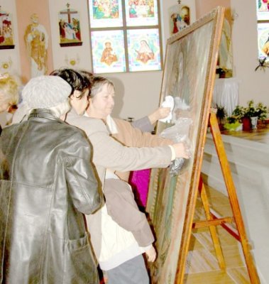 Icoana Sfintei Maria de Guadalupe din Mexic, adusă pentru a opri avorturile în România
